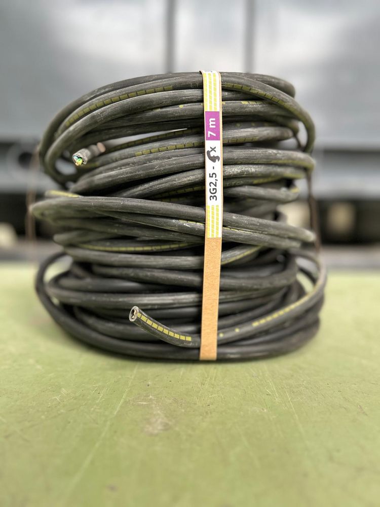 Resource réemploi Câble U1000 R2V - 3G2,5 mm² - longueur 30 ml- 10 câbles de 3ml -Circable