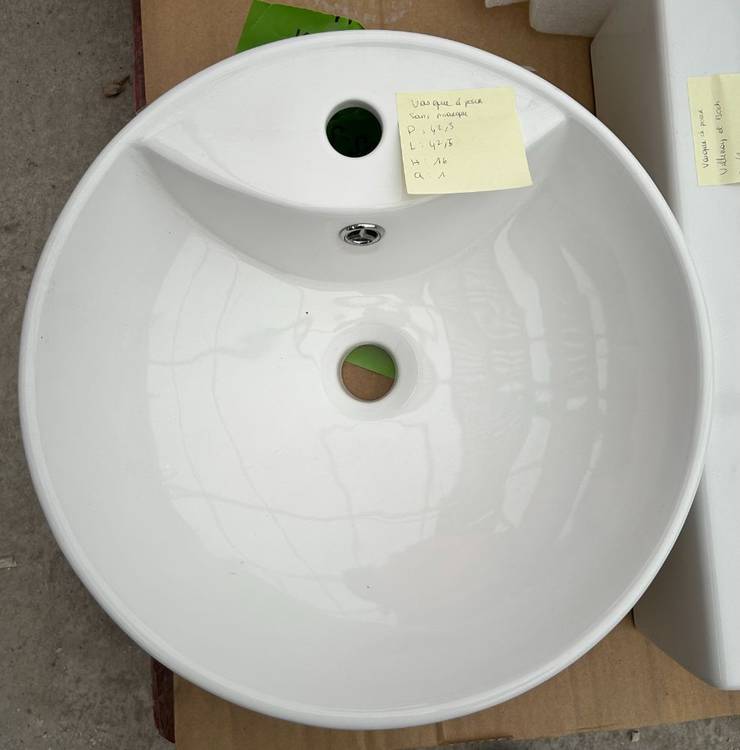 Resource réemploi Vasque à poser recondtionné sans marque