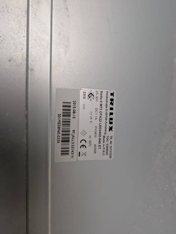 Dalle lumineuse encastrée, Dalle 60*60 LED avec transformateur – vue 2