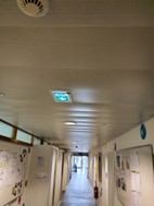 Resource réemploi Faux plafond dalle métallique perforée / type lame