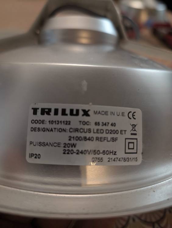 Plafonnier, Plafonnier LED avec transformateur – vue 5