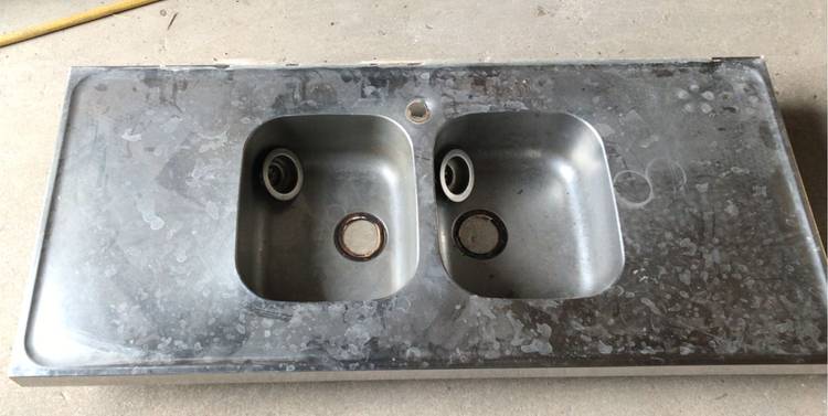 Resource réemploi Evier inox 2 bacs 
