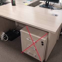 Bureau fixe simple - 140