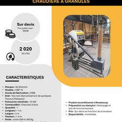 Resource réemploi Chaudière, à granulés De Dietrich ou équivalent 