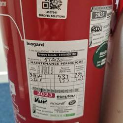 Extincteur à eau ou CO2