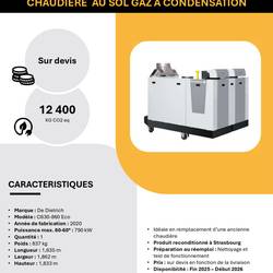 Resource réemploi Chaudière à condensation – GAZ, au sol De Dietrich ou équivalent