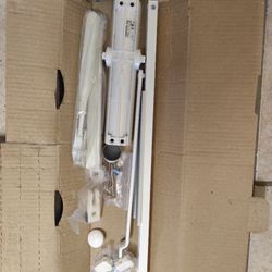 Ferme-porte à glissière blanc