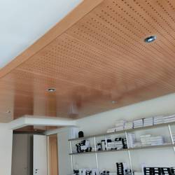 Plafond suspendu bois, Rétro éclairé 