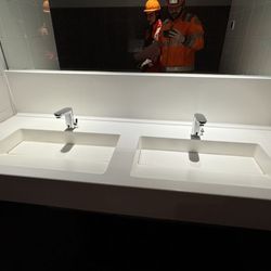 Double vasque encastrée