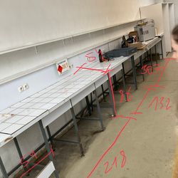 Paillasse de chimie