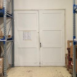 Grande porte bois double vantail