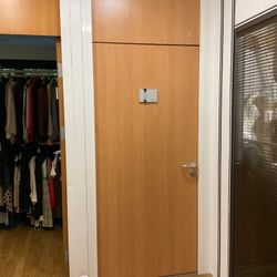 Portes bois pour cloisons mobiles (avec imposte haute)