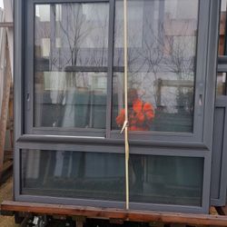 Fenêtre, alu 2 vantaux coulissants + allège