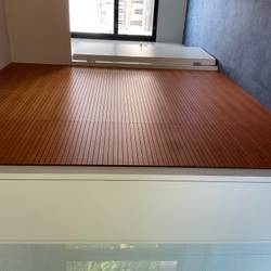 Revêtement acoustique imitation bois strié h 255cm