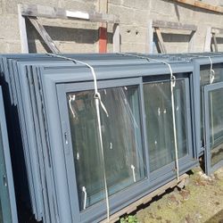 Fenêtre, alu 2 vantaux coulissants