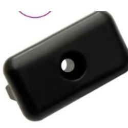 Lot de 100 clips de fixation invisibles en pp recyclé 5 mm
