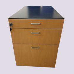 Caisson de bureau roulant - Noir Modèle B