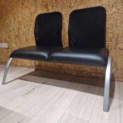 Banquette noire 2 assise