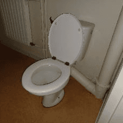 Wc sur pied, WC (réservoir & cuvette)