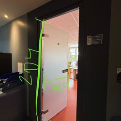 Porte intérieure vitrée L72.5, PO INT V