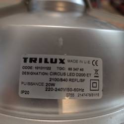 Resource réemploi Plafonnier, Plafonnier LED avec transformateur 