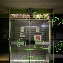 Porte intérieure double vitrée, PO INT V