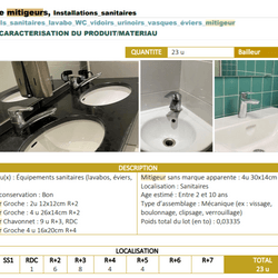 Resource réemploi Lot de mitigeurs