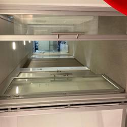 Porte tiercée montant métallique argenté