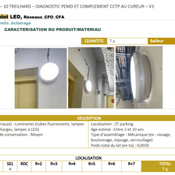 Resource réemploi Appareils éclairage Hublot LED