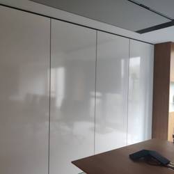 Cloison mobile acoustique, Pleine, Blanche 