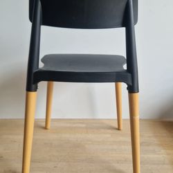 Resource réemploi Chaise plastique pied bois